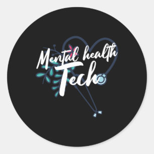 Mental Health Suicide Awareness Month Psychiatric Classic Round Sticker