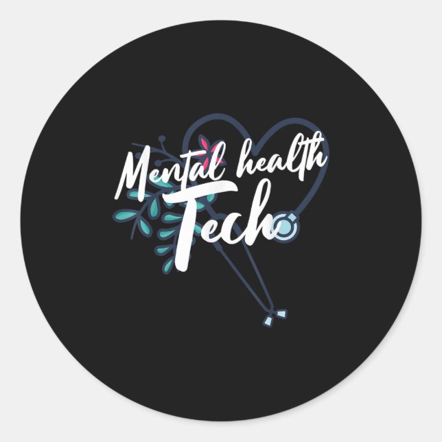 Mental Health Suicide Awareness Month Psychiatric  Classic Round Sticker (Front)
