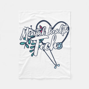 Mental Health Suicide Awareness Month Psychiatric  Fleece Blanket