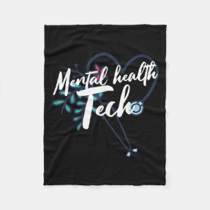 Mental Health Suicide Awareness Month Psychiatric  Fleece Blanket
