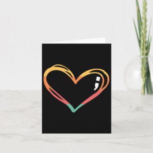 Mental Health Suicide Awareness Month Symbol Semic Card