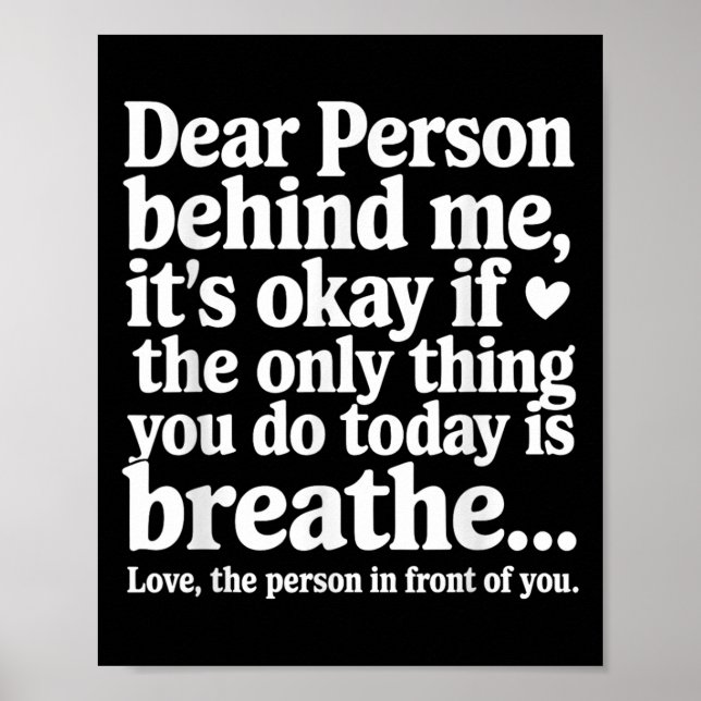 Mental Health Suicide Prevention Awareness Person  Poster (Front)