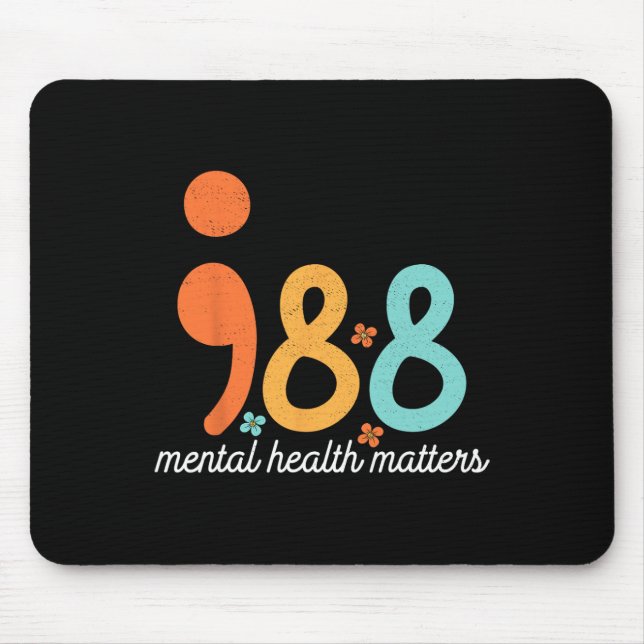 Mental Health Suicide Prevention Awareness Support Mouse Mat (Front)