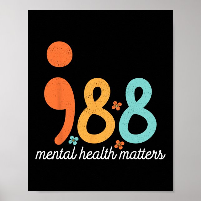 Mental Health Suicide Prevention Awareness Support Poster (Front)