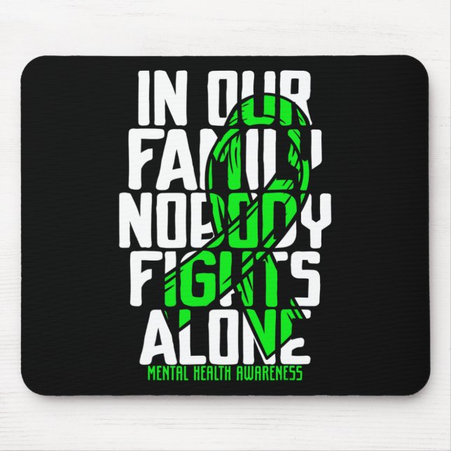 Mental Health Support Family Mental Health Awarene Mouse Mat (Front)