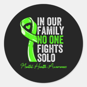 Mental Health Support Family Women Mental Health A Classic Round Sticker