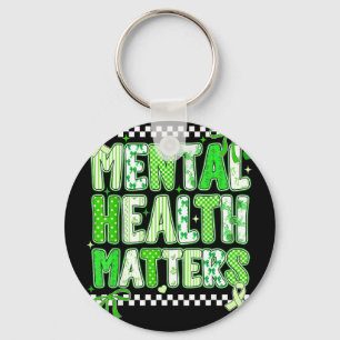 Mental health support squad preppy motivational Me Key Ring