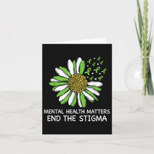 Mental Health Support We Wear Green Mental Health Card