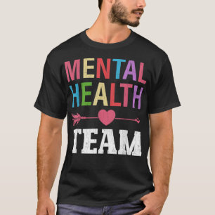 Mental Health Team Awareness Therapist Graphic 542 T-Shirt