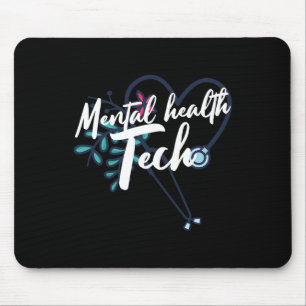 Mental Health Tech Healthcare Worker Psychiatric T Mouse Mat