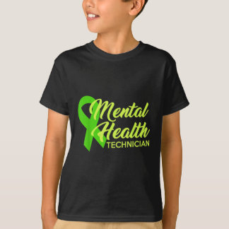 Mental Health Technician Awareness Ribbon Month T-Shirt
