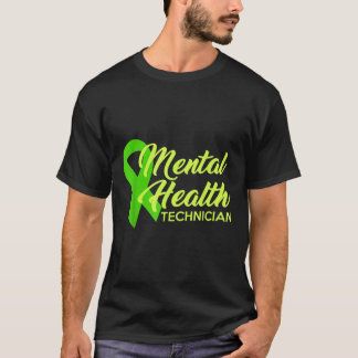 Mental Health Technician Awareness Ribbon Month T-Shirt