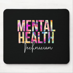 Mental Health Technician Tie Dye School Appreciati Mouse Mat