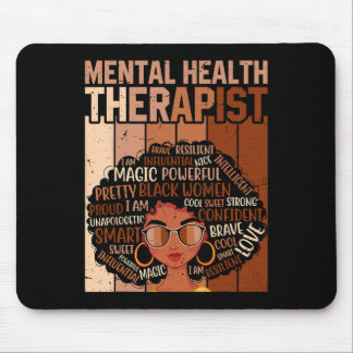 Mental Health Therapist Afro Women Black History M Mouse Mat
