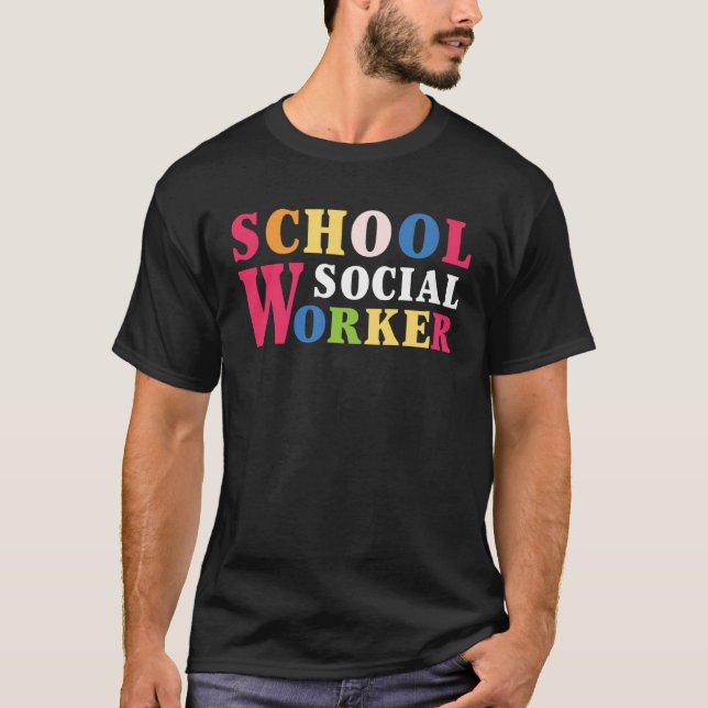 Mental Health Therapist School Social Worker Gradu T-Shirt (Front)