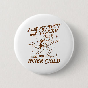 Mental Health Therapy Will Protect And Nourish My 6 Cm Round Badge