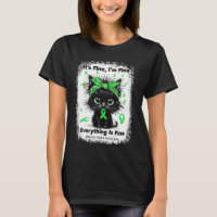 Mental Health Warrior Awareness Black Cat Brain Il