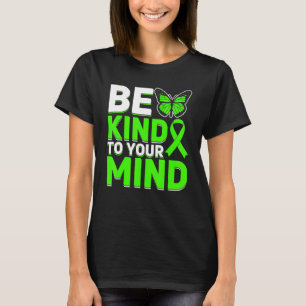 Mental Health Warrior Awareness Month Green Ribbon T-Shirt