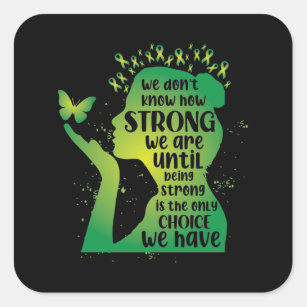 Mental Health We Don't Know How Strong Square Sticker