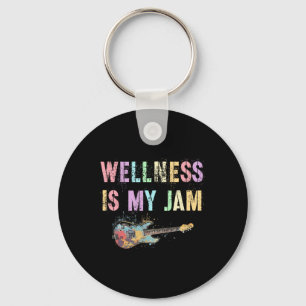 Mental Health Wellness Is My Jam Nurse Trainer Yog Key Ring