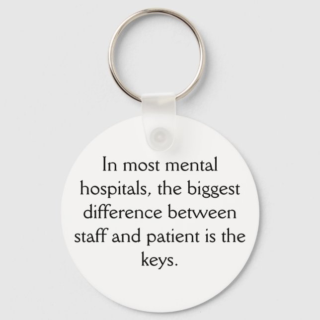 Mental Hospital Keychain (Front)