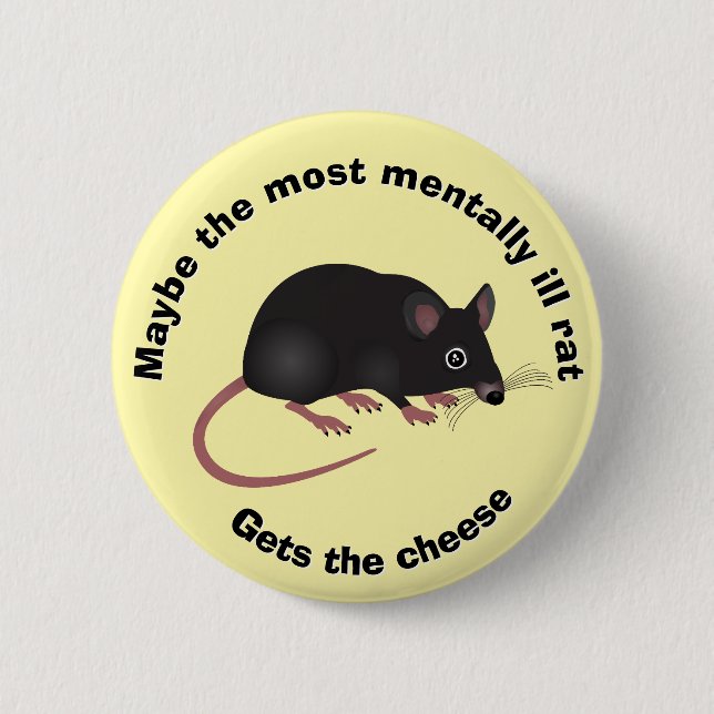 Mental illness rat 2 button (Front)