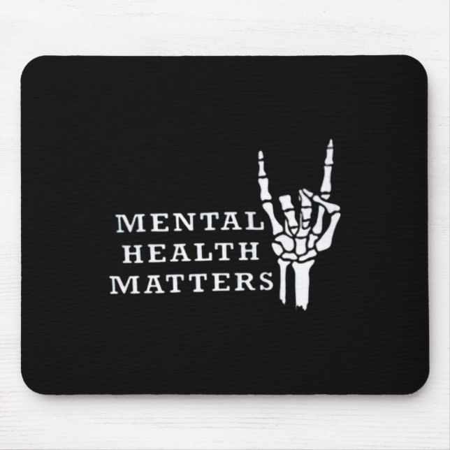 Mental Inspirational Health Matters Motivational  Mouse Mat (Front)