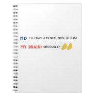 Mental Notes Funny Emoji Diary