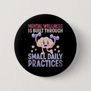 Mental Wellness Brain Health Awareness Prevent Sui 6 Cm Round Badge