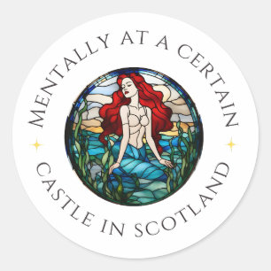 Mentally at a Certain Castle in Scotland Sticker