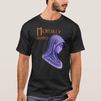 Mentally Drained Abstract Human Illustration- Calm T-Shirt