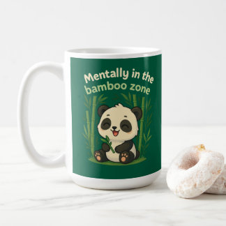 Mentally in the Bamboo Zone – Cute Chibi Panda Mug