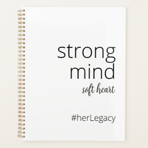 mente fuerte. corazón blando - Motivación feminist Planner