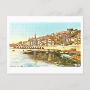 Menton, France, Vintage Postcard