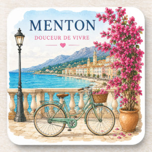 Menton French Riviera bicycle  coasters