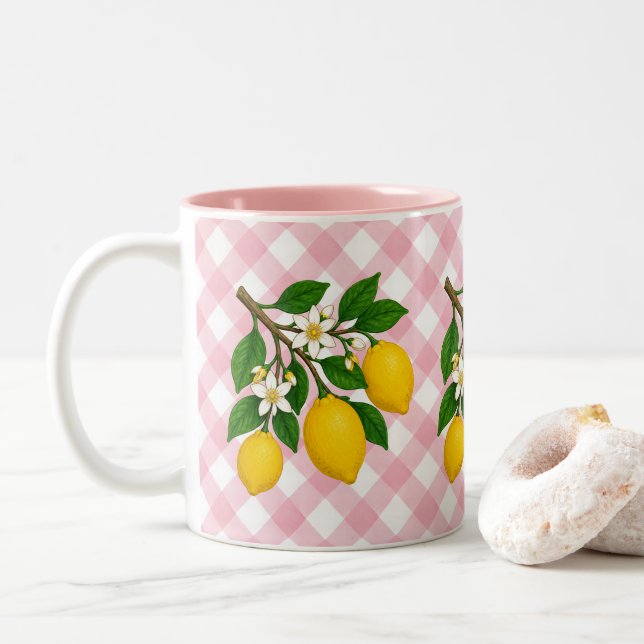 Menton Lemon Two-Tone Mug (With Donut)