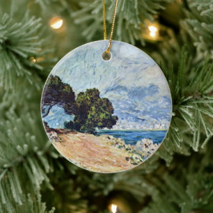 Menton Seen from Cap Martin by Claude Monet Ceramic Tree Decoration