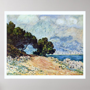Menton Seen from Cap Martin by Claude Monet Poster