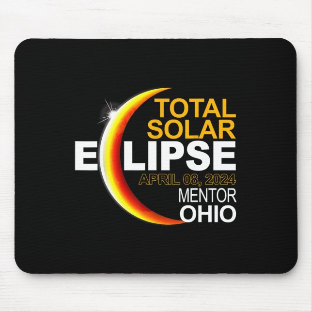Mentor 2024 Solar Eclipse 2024 040824 Eclipse  Mouse Mat (Front)
