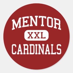 Mentor - Cardinals - High School - Mentor Ohio Classic Round Sticker