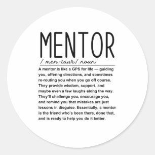 Mentor Classic Round Sticker