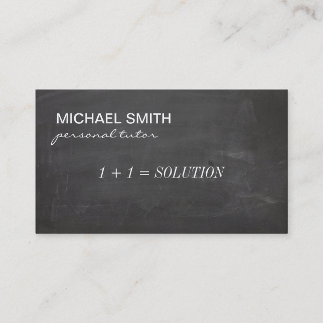 Mentor / Educator / Consultant Business Card (Front)