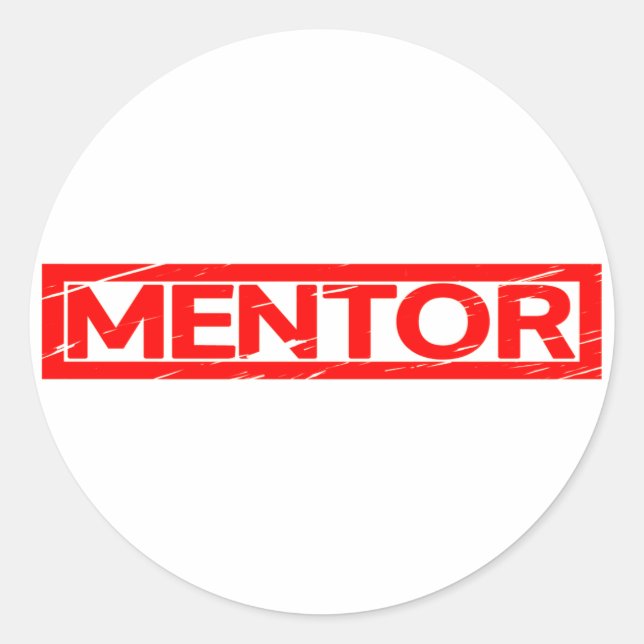 Mentor Stamp Classic Round Sticker (Front)