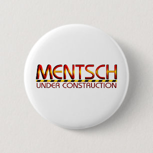 Mentsch 6 Cm Round Badge