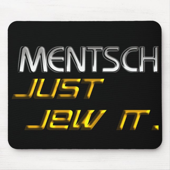 Mentsch Mouse Mat (Front)