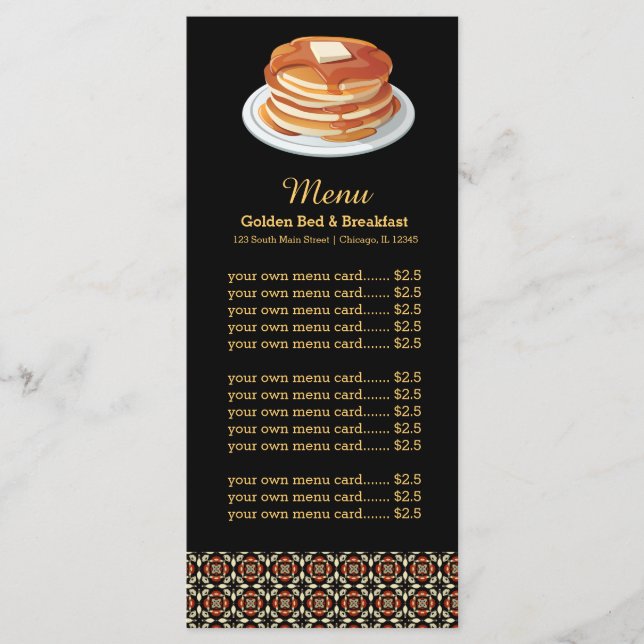 Menu Breakfast (Front)