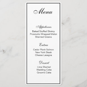 Menu Card