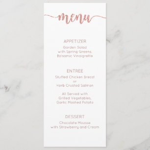 Menu Card, Wedding Menu, Dinner, Lunch