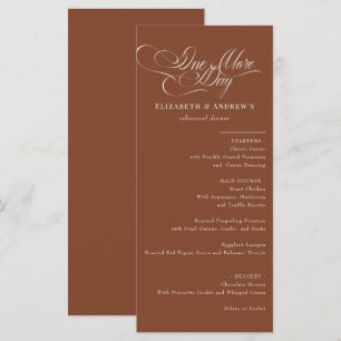 Menu Card   Wedding Rehearsal Dinner Menu