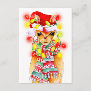 Menu choice meal options cute whimsy Llama